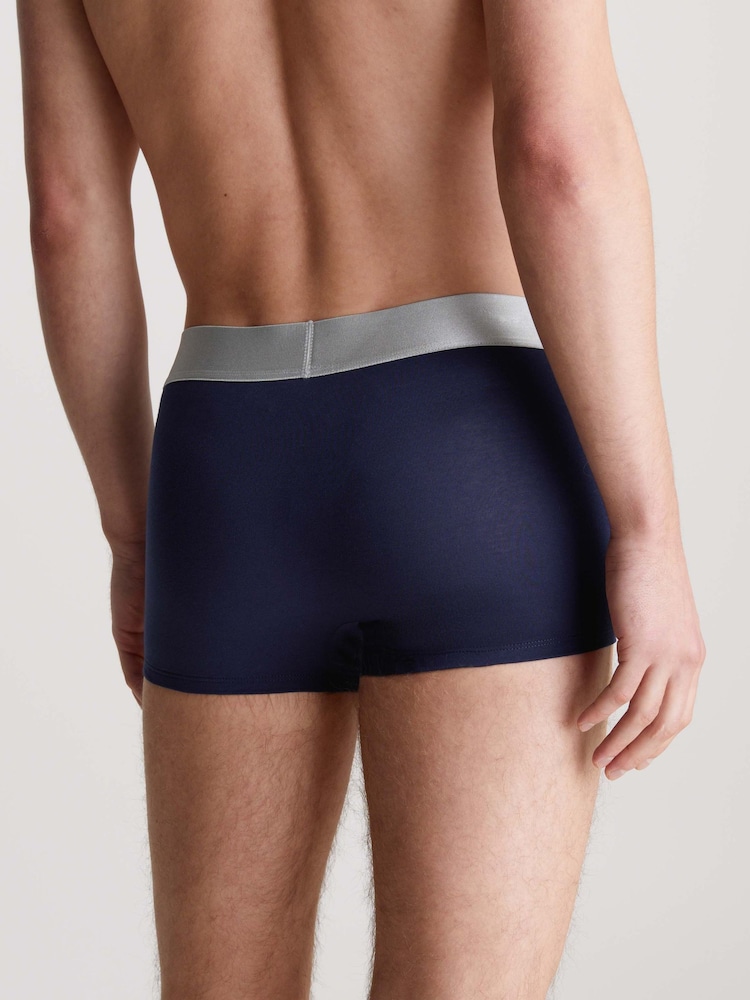 Calvin Klein Green Steel Boxers 3 Pack - Image 2 of 3