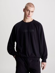 Calvin Klein Black Slogan Sweatshirt - Image 1 of 4