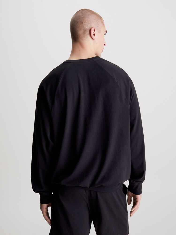 Calvin Klein Black Slogan Sweatshirt - Image 2 of 4