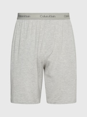 Calvin Klein Grey Slogan Sleep Shorts - Image 1 of 1