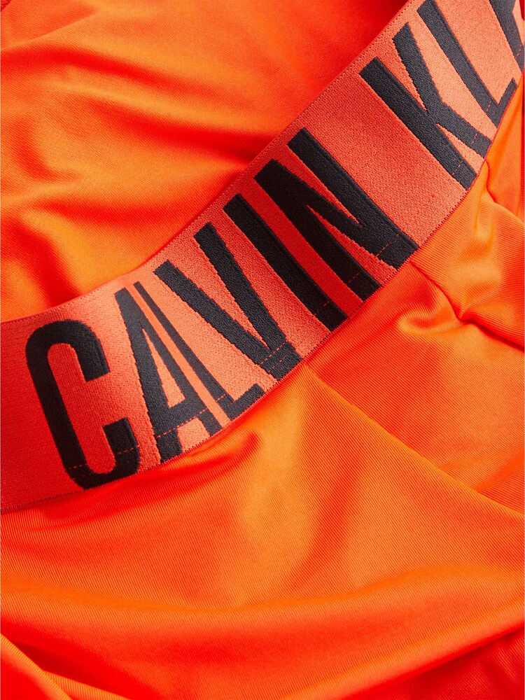 Calvin Klein Orange/Blue/Grey Large Logo Band Trunk Boxers 3 Pack - Image 3 of 3 Calvin Klein Orange/Blue/Grey Large Logo Band Trunk Boxers 3 Pack - Image 3 of 3