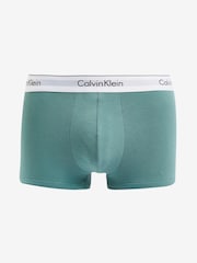 Calvin Klein Green Plain Trunks 3 Pack - Image 2 of 4