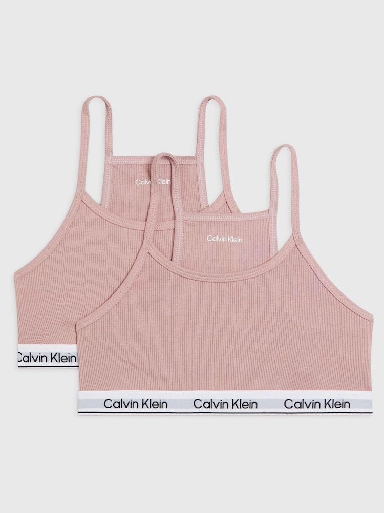 Calvin Klein Racerback Bralettes 2 Pack - Bild 1 von 2
