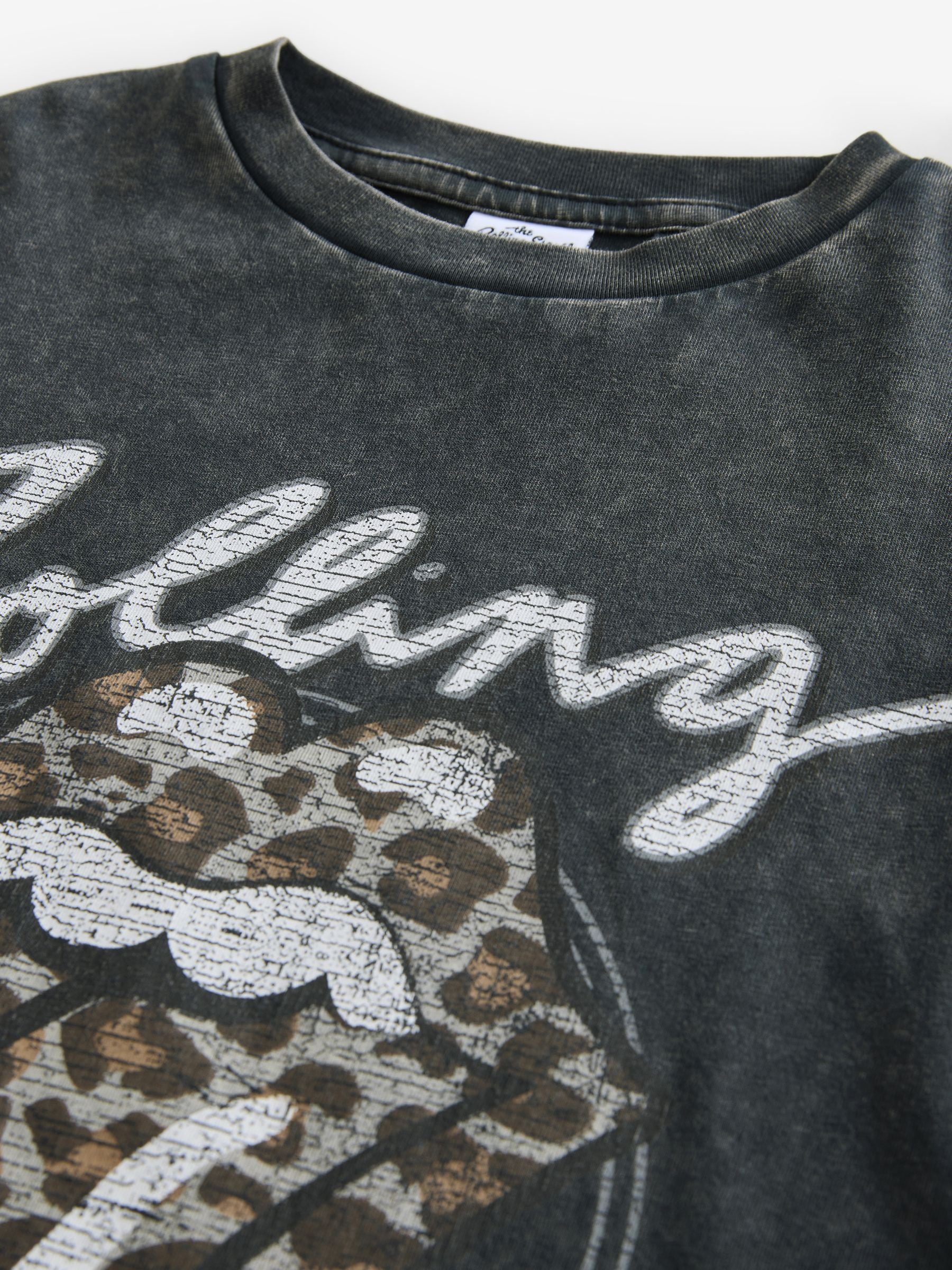 人気アイテム Buy Black/Grey Oversized Rolling Stones Band License T-Shirt トップス