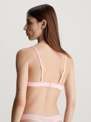 Calvin Klein Pink Lace Triangle Bra - Image 2 of 3