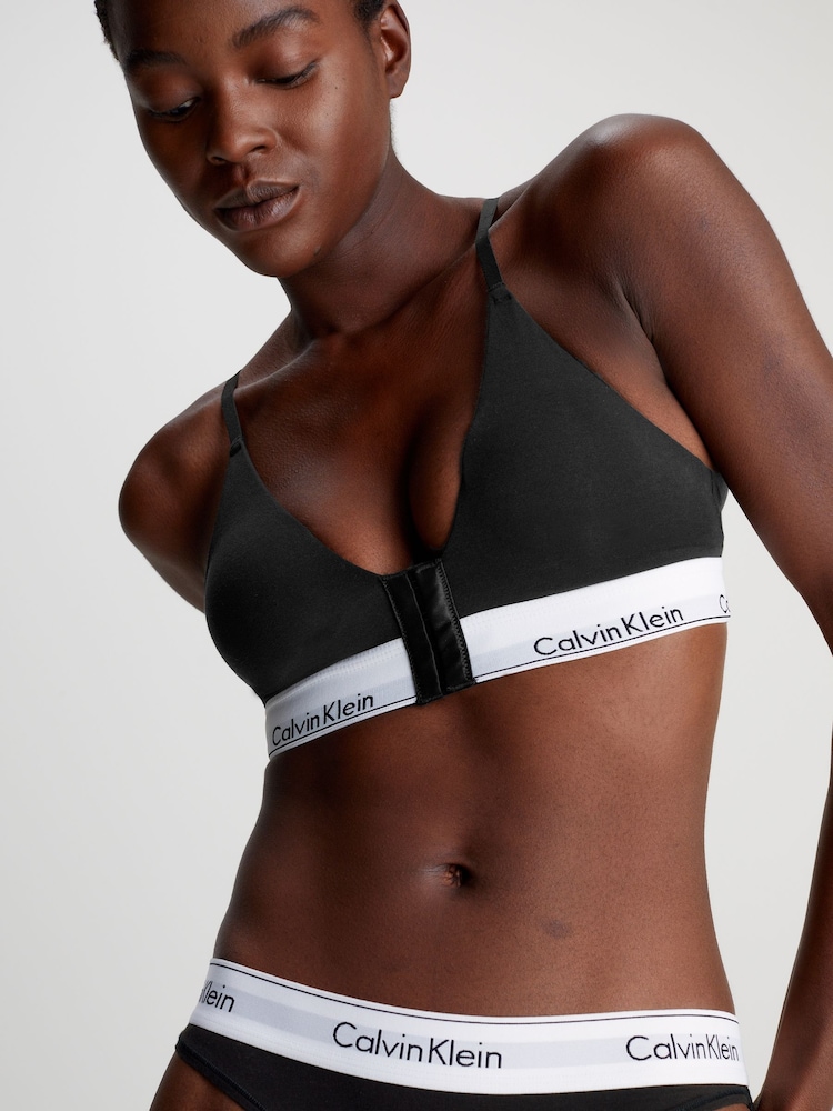 Calvin Klein Black Post Surgery Triangle Bra - Image 1 of 4
