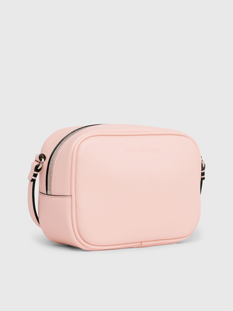 Calvin Klein Pink Slogan Cross-Body Bag - Image 3 of 5