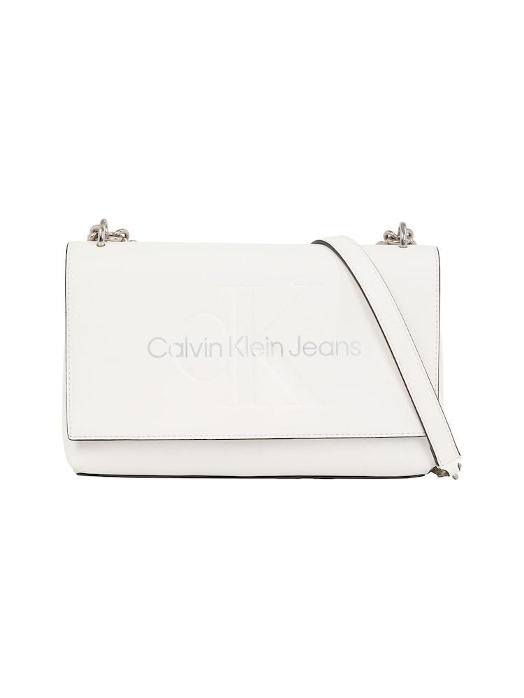 Calvin Klein White Slogan Cross-Body Bag - Image 3 of 7