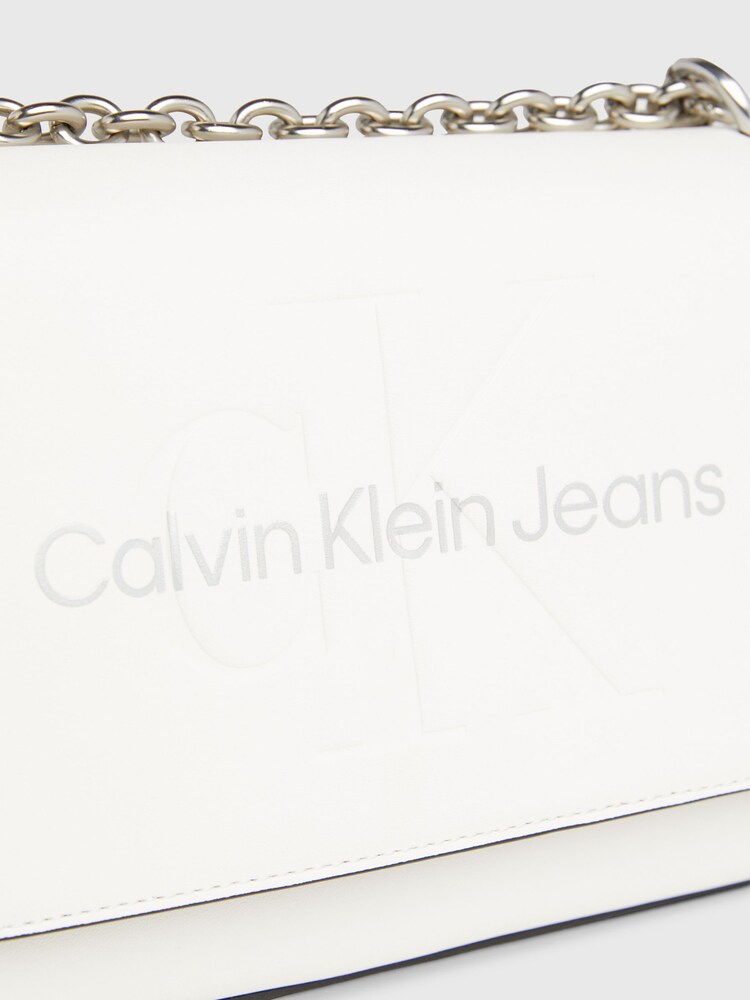 Calvin Klein White Slogan Cross-Body Bag - Image 6 of 7