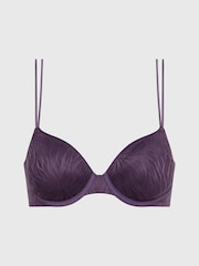 Calvin Klein Purple Cut Out Lined Bra - Image 1 of 3