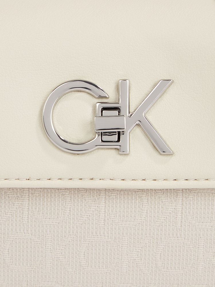 Calvin Klein White Mini Cross-Body Bag - Image 6 of 6