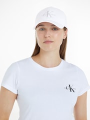 Calvin Klein White Monogram Cap - Image 1 of 3