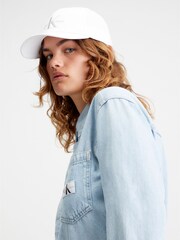 Calvin Klein White Monogram Cap - Image 2 of 3