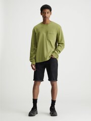 Calvin Klein Black Slim Denim Shorts - Image 1 of 2