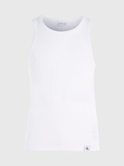 Calvin Klein White Woven Tab Tank Top - Image 2 of 2