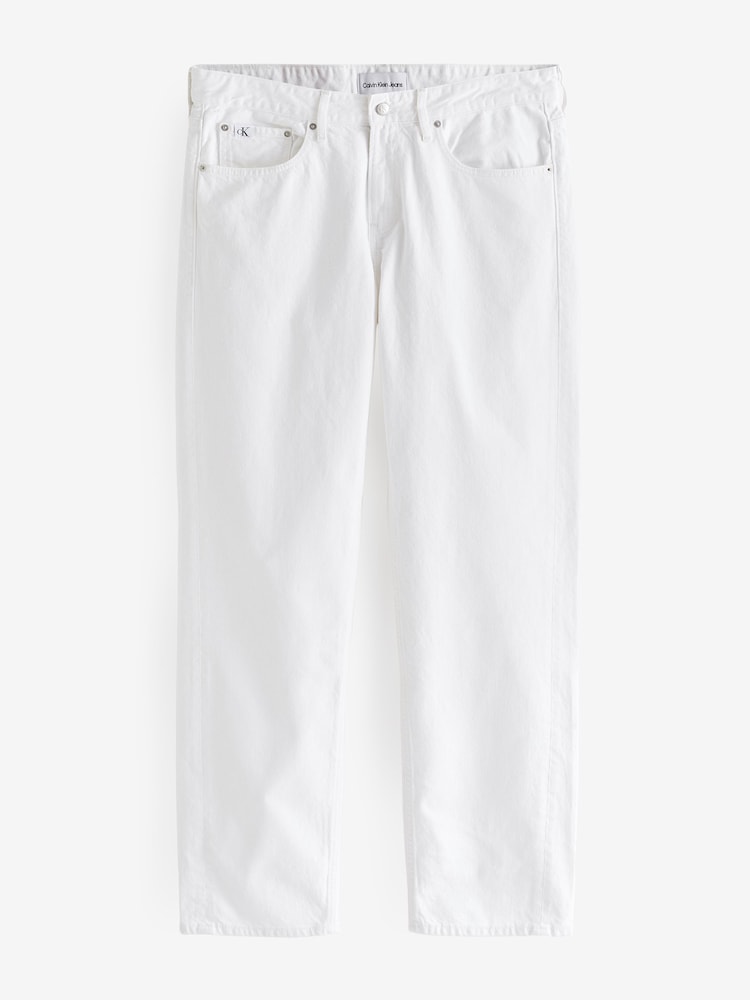 Calvin Klein Jeans 90’s Straight Leg Denim White Jeans - Image 1 of 2