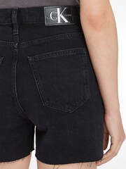 Musta - Calvin Klein Jeans Boyfriend - Label Rib Lyhyt lahje - Kuva 4 / 6