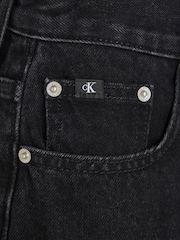 Musta - Calvin Klein Jeans Boyfriend - Label Rib Lyhyt lahje - Kuva 6 / 6