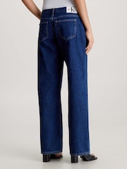 Calvin Klein Blue Low Rise Baggy Jeans - Image 2 of 5