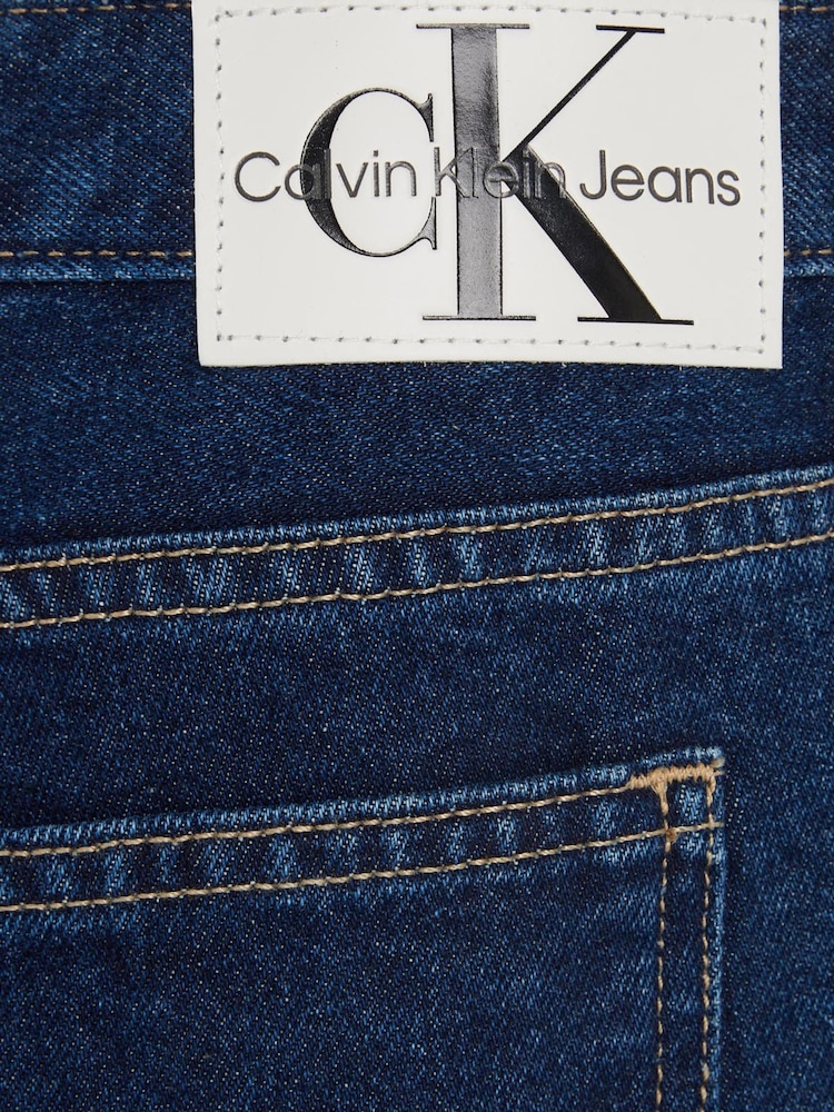 Calvin Klein Blue Low Rise Baggy Jeans - Image 5 of 5