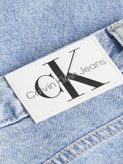 Albastru - Pantaloni scurți Calvin Klein Jeans Croială slim fit  100% Cotton Logo - Imaginea 7 din 7