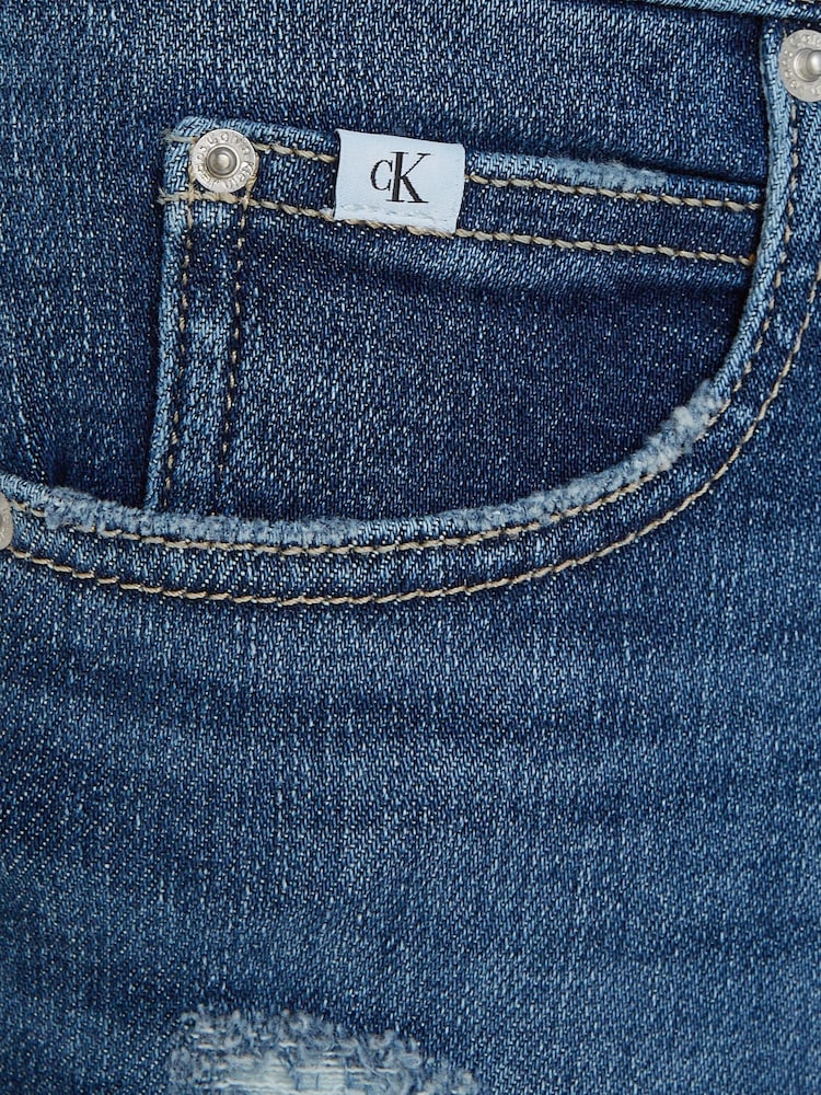 Calvin Klein Jeans Blue High Rise Skinny Jeans - Image 6 of 6