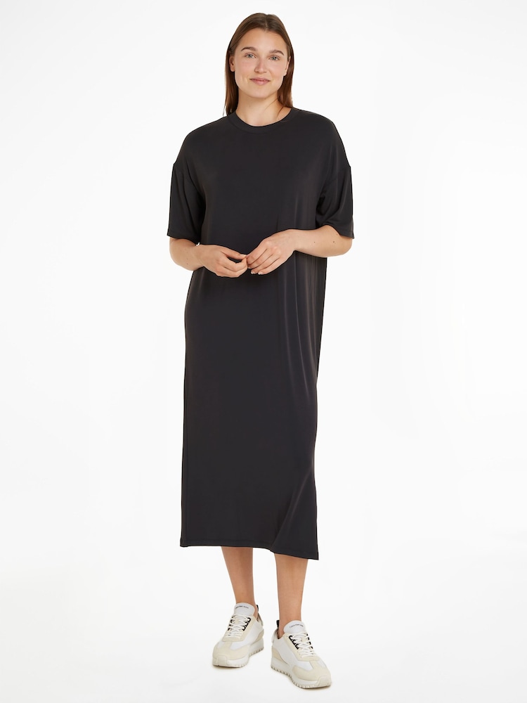 Calvin Klein Black T-Shirt Dress - Image 1 of 6