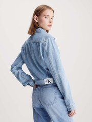 Calvin Klein Jeans Blå 100% bomull Croppad 90s väst - Bild 2 av 4