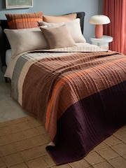 MADE.COM Valli Cotton Velvet Patchwork Bedspread - Image 1 of 6