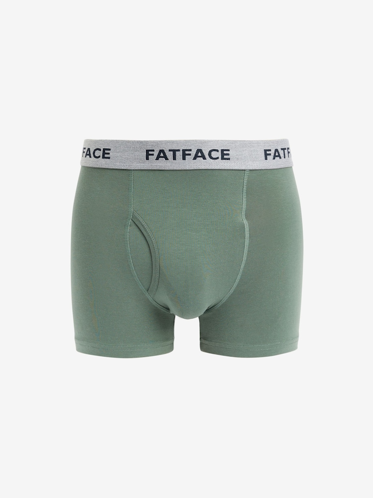 FatFace Multi Plain Boxers 2 Pack - Image 2 of 5 FatFace Multi Plain Boxers 2 Pack - Image 2 of 5