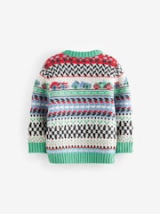 Cath Kidston Multi Fairisle Pattern Knitted Jumper (3mths-7yrs) - Image 3 of 4