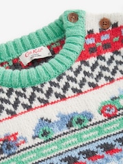 Cath Kidston Multi Fairisle Pattern Knitted Jumper (3mths-7yrs) - Image 4 of 4