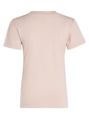 Розовый - Calvin Klein Jeans Шорты с логотипом из слим фит 100% хлопка - Image 5 of 6