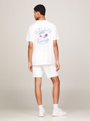 Tommy Jeans Off White Novelty Graphic 100% Cotton T-Shirt - Image 2 of 6