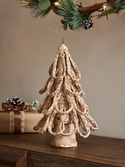 Brown Woven Christmas Tree Ornament - Image 2 of 4