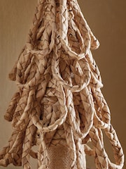 Brown Woven Christmas Tree Ornament - Image 3 of 4