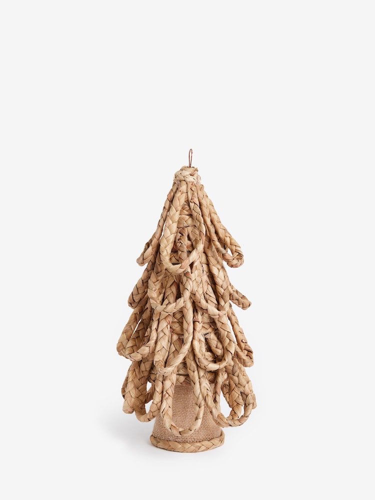 Brown Woven Christmas Tree Ornament - Image 4 of 4