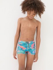 FatFace Blue Chameleon Print Shorts - Image 1 of 3