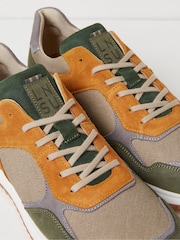 FatFace Oakes Green Leather Trainers - Image 3 of 3