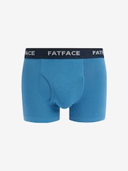 FatFace Blue/Grey Classic Cotton Boxer 3 Pack - Image 5 of 6