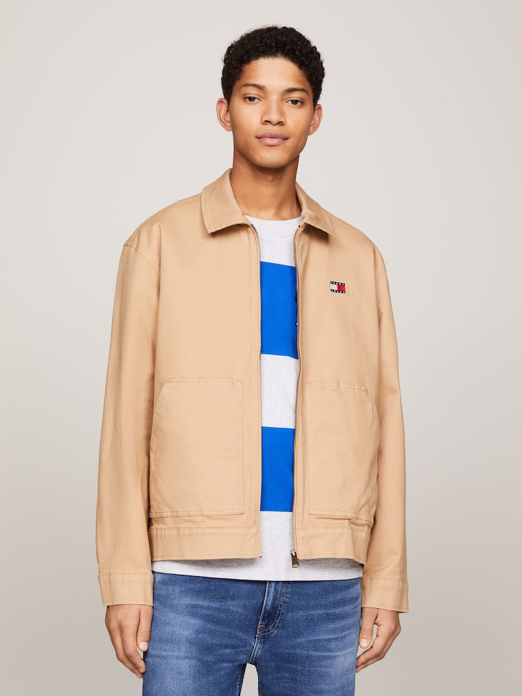 Tommy Jeans Brown Cotton Jacket - Image 1 of 6 Tommy Jeans Brown Cotton Jacket - Image 1 of 6