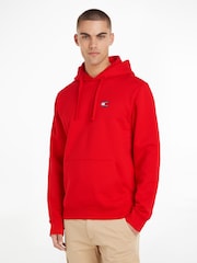 Tommy Jeans Red Badge 100% Cotton Hoodie - Image 1 of 6