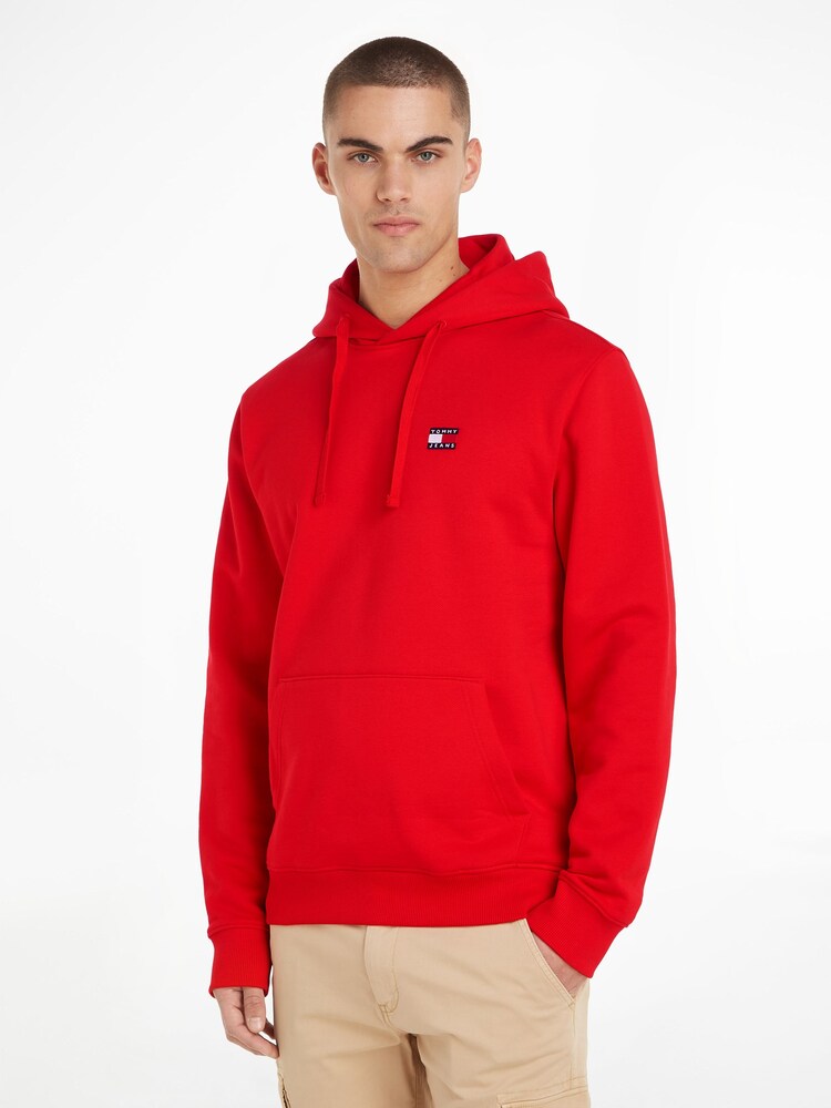 Tommy Jeans Red Badge 100% Cotton Hoodie - Image 1 of 6