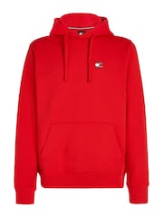 Tommy Jeans Red Badge 100% Cotton Hoodie - Image 4 of 6