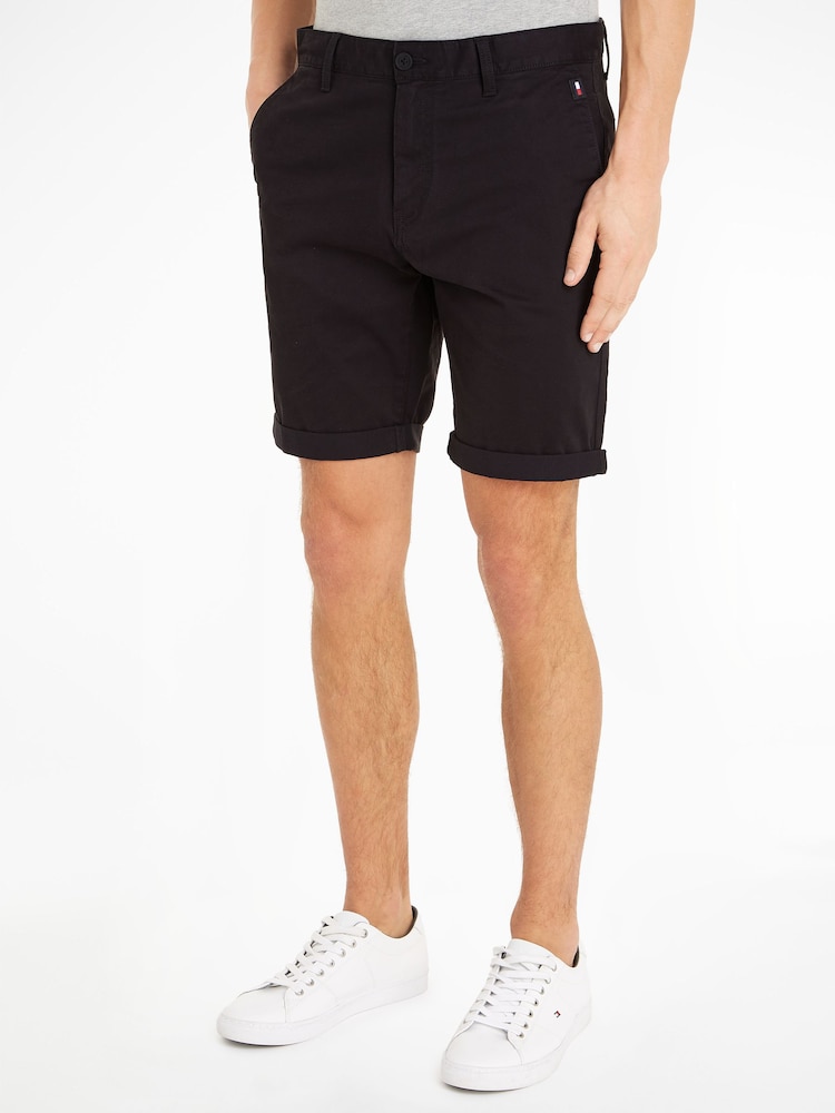 Tommy Jeans Black Scanton Shorts - Image 1 of 6 Tommy Jeans Black Scanton Shorts - Image 1 of 6