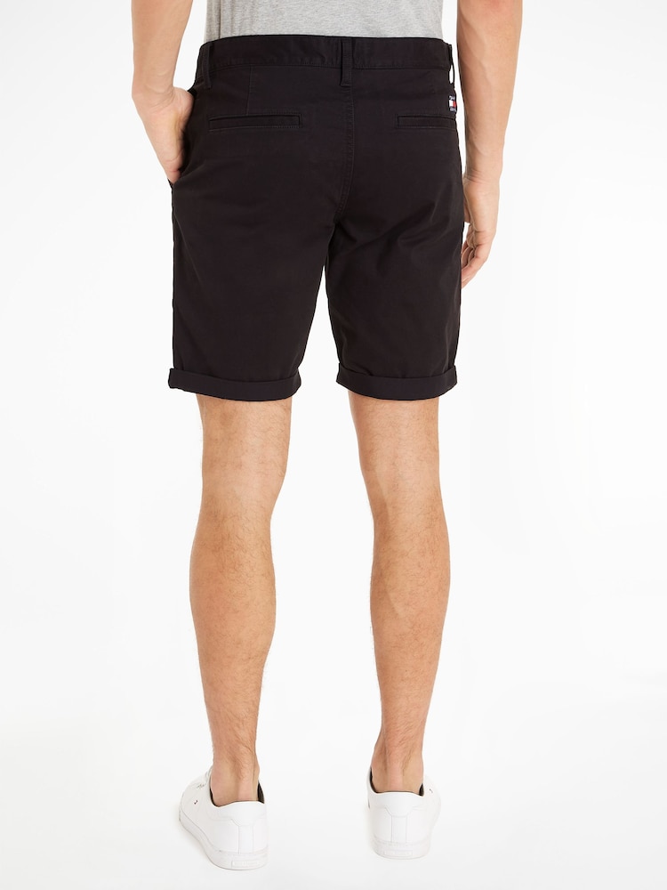 Tommy Jeans Black Scanton Shorts - Image 2 of 6 Tommy Jeans Black Scanton Shorts - Image 2 of 6