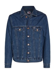 Tommy Jeans Blue Ryan Regular Trucker Denim Jacket - Image 4 of 6