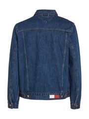 Tommy Jeans Blue Ryan Regular Trucker Denim Jacket - Image 5 of 6