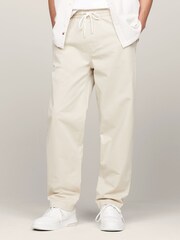 Tommy Jeans Cream Aiden Tapered Trousers - Image 1 of 6