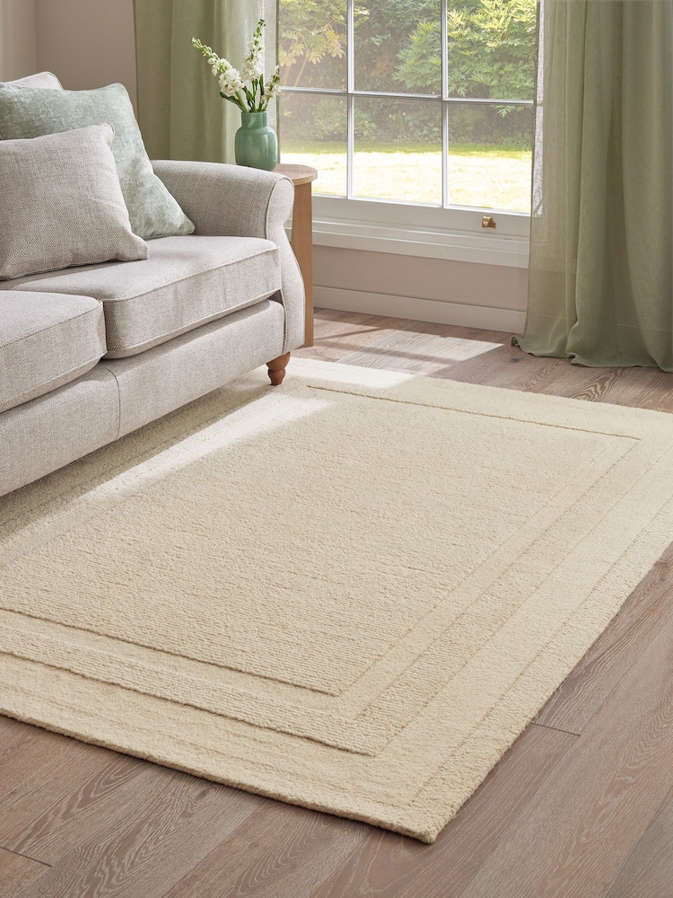 Light Natural Vienna Border Rug - Image 2 of 8